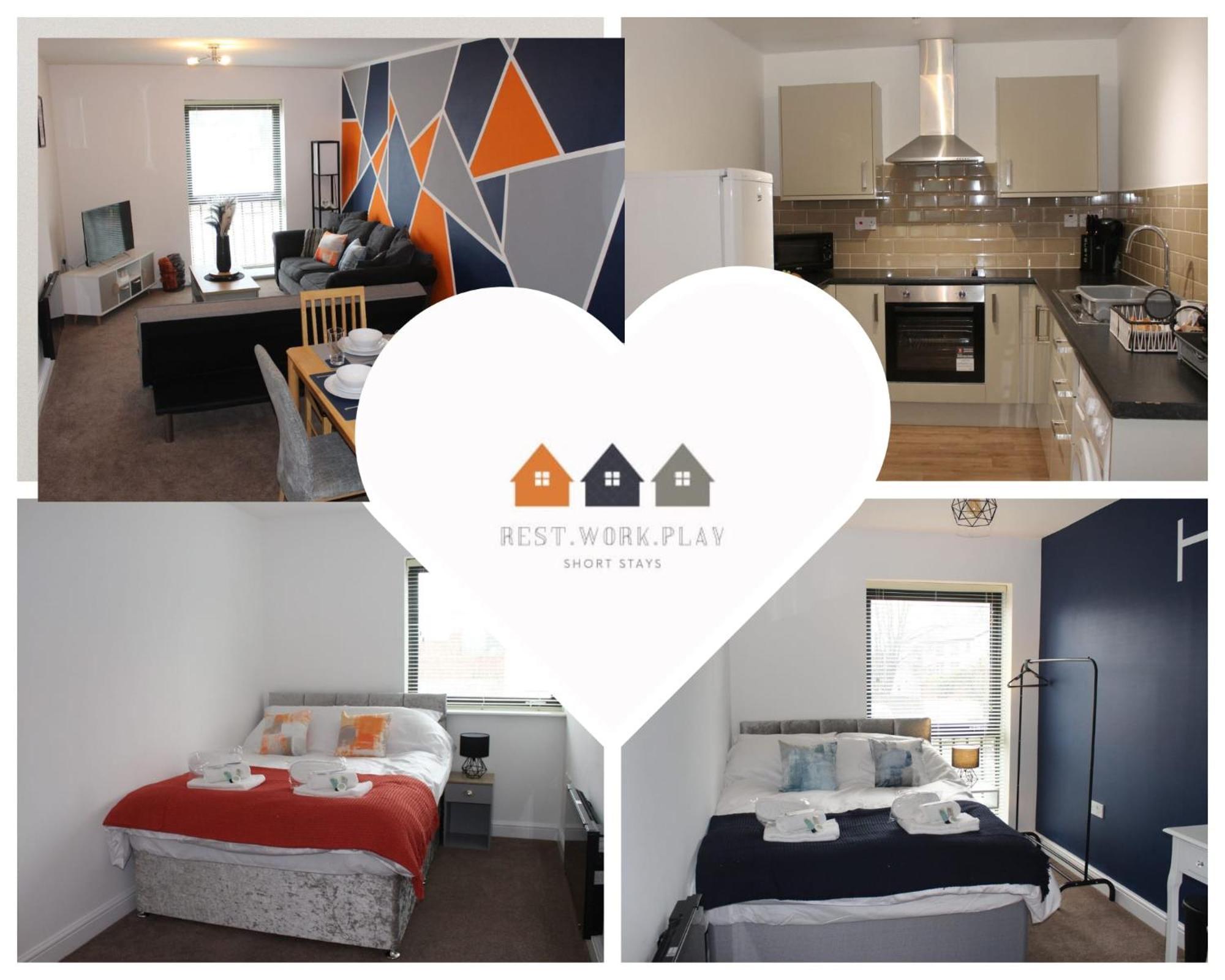 Bright And Modern Apartment, Near Molineux Stadium, Perfect For Contractors And Nhs Workers Wolverhampton